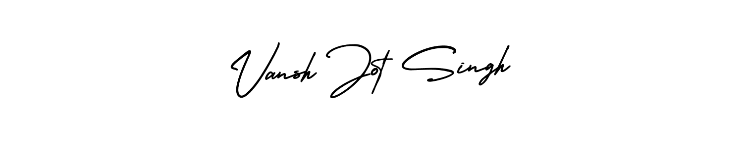 Make a beautiful signature design for name Vansh Jot Singh. With this signature (AmerikaSignatureDemo-Regular) style, you can create a handwritten signature for free. Vansh Jot Singh signature style 3 images and pictures png