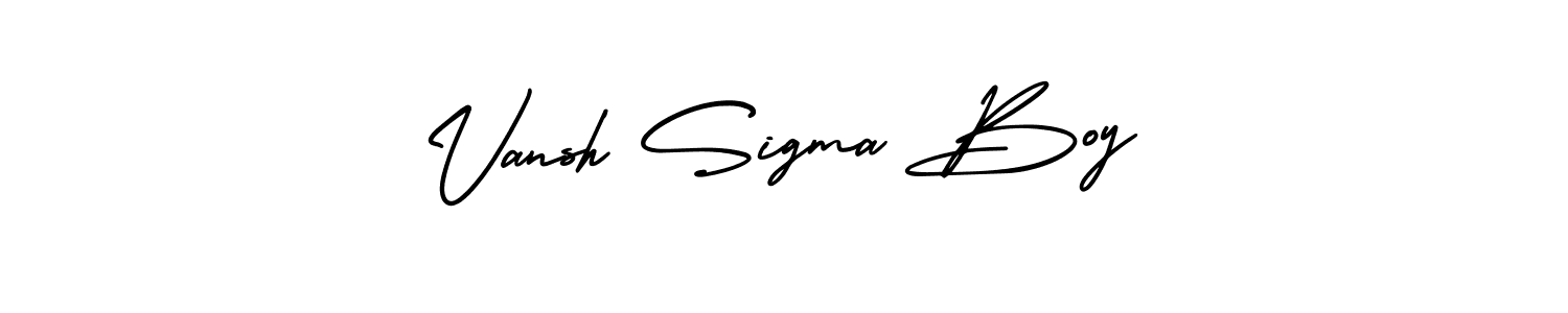 Create a beautiful signature design for name Vansh Sigma Boy. With this signature (AmerikaSignatureDemo-Regular) fonts, you can make a handwritten signature for free. Vansh Sigma Boy signature style 3 images and pictures png