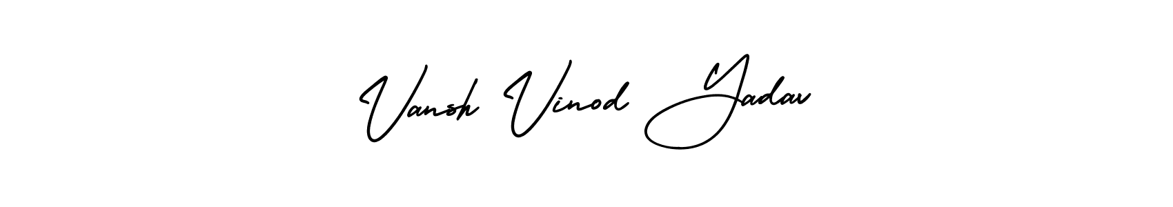 Make a beautiful signature design for name Vansh Vinod Yadav. With this signature (AmerikaSignatureDemo-Regular) style, you can create a handwritten signature for free. Vansh Vinod Yadav signature style 3 images and pictures png