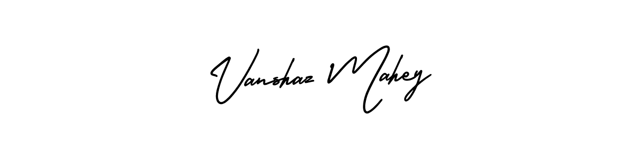 How to Draw Vanshaz Mahey signature style? AmerikaSignatureDemo-Regular is a latest design signature styles for name Vanshaz Mahey. Vanshaz Mahey signature style 3 images and pictures png