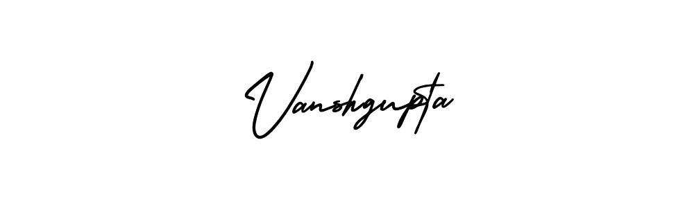 How to make Vanshgupta name signature. Use AmerikaSignatureDemo-Regular style for creating short signs online. This is the latest handwritten sign. Vanshgupta signature style 3 images and pictures png