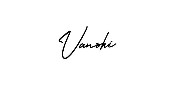 Make a beautiful signature design for name Vanshi. Use this online signature maker to create a handwritten signature for free. Vanshi signature style 3 images and pictures png