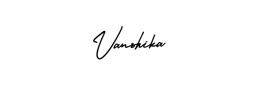 How to Draw Vanshika  signature style? AmerikaSignatureDemo-Regular is a latest design signature styles for name Vanshika . Vanshika  signature style 3 images and pictures png