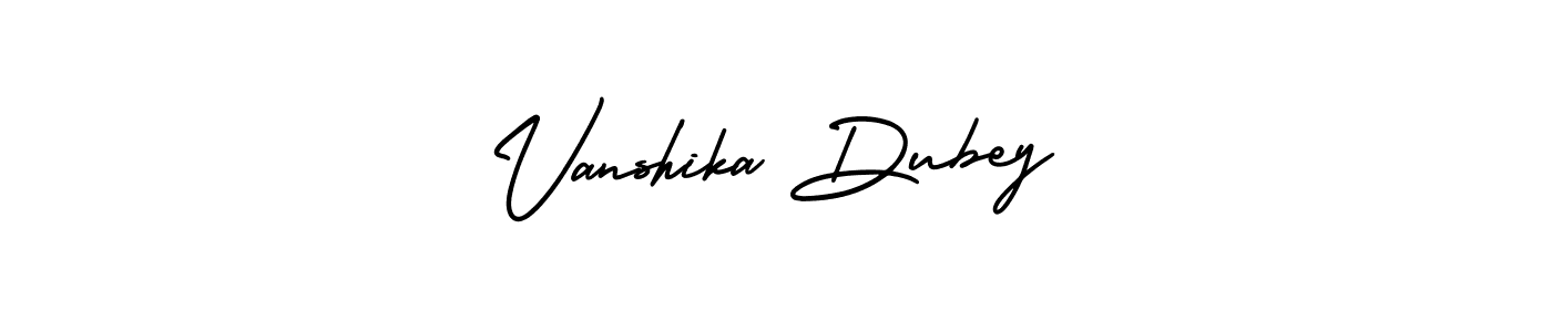 Design your own signature with our free online signature maker. With this signature software, you can create a handwritten (AmerikaSignatureDemo-Regular) signature for name Vanshika Dubey. Vanshika Dubey signature style 3 images and pictures png