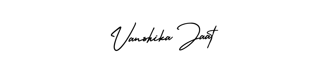 It looks lik you need a new signature style for name Vanshika Jaat. Design unique handwritten (AmerikaSignatureDemo-Regular) signature with our free signature maker in just a few clicks. Vanshika Jaat signature style 3 images and pictures png