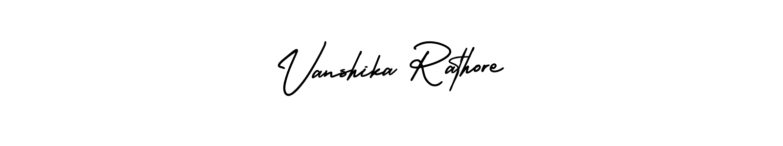 Create a beautiful signature design for name Vanshika Rathore. With this signature (AmerikaSignatureDemo-Regular) fonts, you can make a handwritten signature for free. Vanshika Rathore signature style 3 images and pictures png