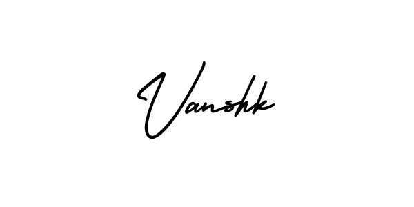 Design your own signature with our free online signature maker. With this signature software, you can create a handwritten (AmerikaSignatureDemo-Regular) signature for name Vanshk. Vanshk signature style 3 images and pictures png