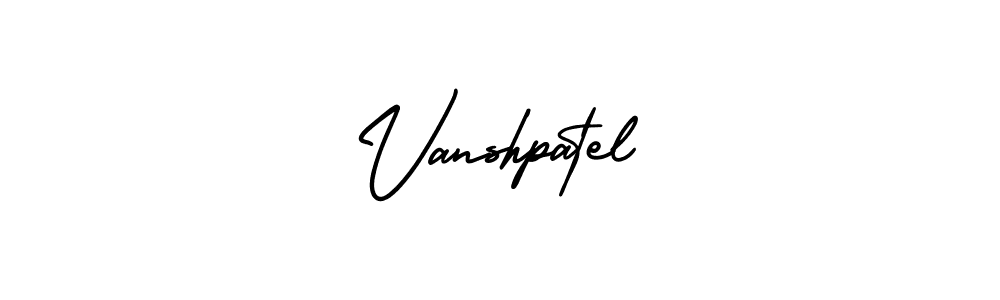 Design your own signature with our free online signature maker. With this signature software, you can create a handwritten (AmerikaSignatureDemo-Regular) signature for name Vanshpatel. Vanshpatel signature style 3 images and pictures png