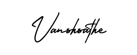 The AmerikaSignatureDemo-Regular typeface gives name Vanshsathe a refined look. Suitable for certificates, diplomas, and official verification. Vanshsathe signature style 3 images and pictures png