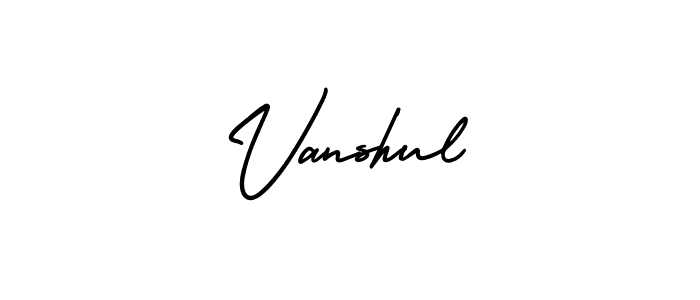 AmerikaSignatureDemo-Regular is a professional signature style that is perfect for those who want to add a touch of class to their signature. It is also a great choice for those who want to make their signature more unique. Get Vanshul name to fancy signature for free. Vanshul signature style 3 images and pictures png