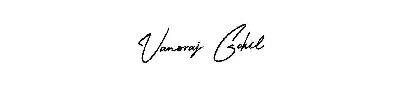 Make a beautiful signature design for name Vansraj Gohil. Use this online signature maker to create a handwritten signature for free. Vansraj Gohil signature style 3 images and pictures png