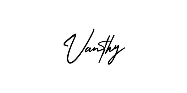 Make a short Vanthy signature style. Manage your documents anywhere anytime using AmerikaSignatureDemo-Regular. Create and add eSignatures, submit forms, share and send files easily. Vanthy signature style 3 images and pictures png
