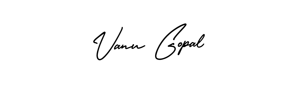 How to Draw Vanu Gopal signature style? AmerikaSignatureDemo-Regular is a latest design signature styles for name Vanu Gopal. Vanu Gopal signature style 3 images and pictures png