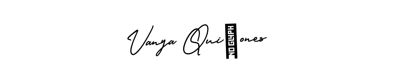 Make a short Vanya Quiñones signature style. Manage your documents anywhere anytime using AmerikaSignatureDemo-Regular. Create and add eSignatures, submit forms, share and send files easily. Vanya Quiñones signature style 3 images and pictures png