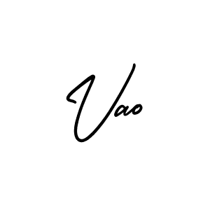 Create a beautiful signature design for name Vao. With this signature (AmerikaSignatureDemo-Regular) fonts, you can make a handwritten signature for free. Vao signature style 3 images and pictures png