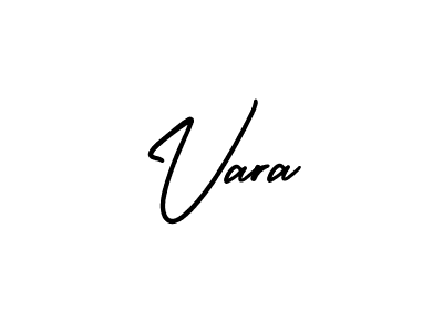 Make a beautiful signature design for name Vara. With this signature (AmerikaSignatureDemo-Regular) style, you can create a handwritten signature for free. Vara signature style 3 images and pictures png