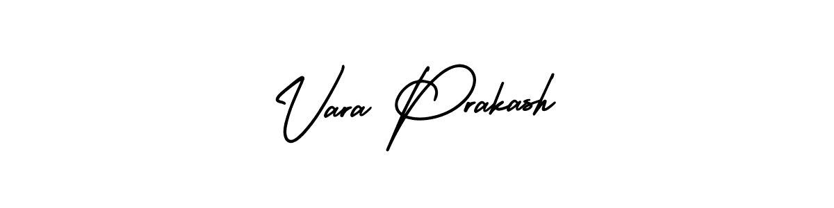 Use a signature maker to create a handwritten signature online. With this signature software, you can design (AmerikaSignatureDemo-Regular) your own signature for name Vara Prakash. Vara Prakash signature style 3 images and pictures png