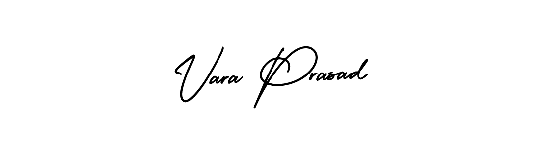 It looks lik you need a new signature style for name Vara Prasad. Design unique handwritten (AmerikaSignatureDemo-Regular) signature with our free signature maker in just a few clicks. Vara Prasad signature style 3 images and pictures png