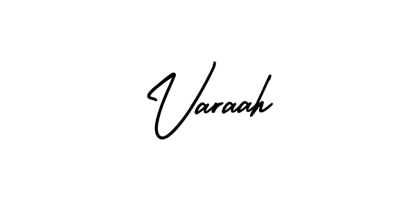 This is the best signature style for the Varaah name. Also you like these signature font (AmerikaSignatureDemo-Regular). Mix name signature. Varaah signature style 3 images and pictures png