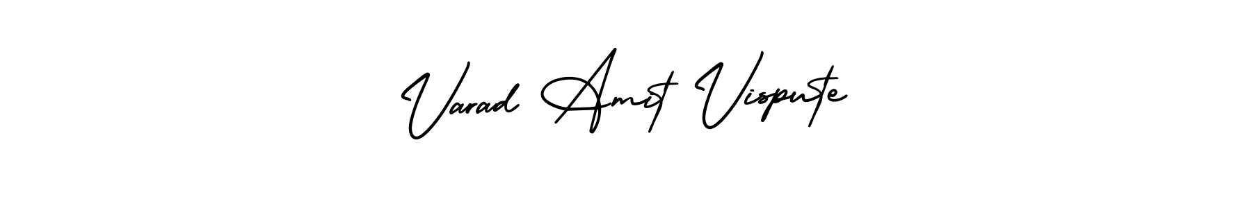 Create a beautiful signature design for name Varad Amit Vispute. With this signature (AmerikaSignatureDemo-Regular) fonts, you can make a handwritten signature for free. Varad Amit Vispute signature style 3 images and pictures png