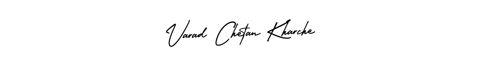 Similarly AmerikaSignatureDemo-Regular is the best handwritten signature design. Signature creator online .You can use it as an online autograph creator for name Varad Chetan Kharche. Varad Chetan Kharche signature style 3 images and pictures png