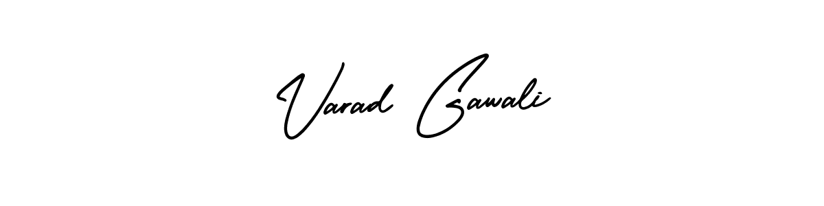 Similarly AmerikaSignatureDemo-Regular is the best handwritten signature design. Signature creator online .You can use it as an online autograph creator for name Varad Gawali. Varad Gawali signature style 3 images and pictures png