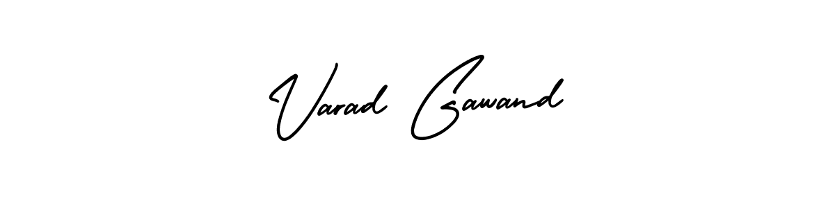 How to Draw Varad Gawand signature style? AmerikaSignatureDemo-Regular is a latest design signature styles for name Varad Gawand. Varad Gawand signature style 3 images and pictures png