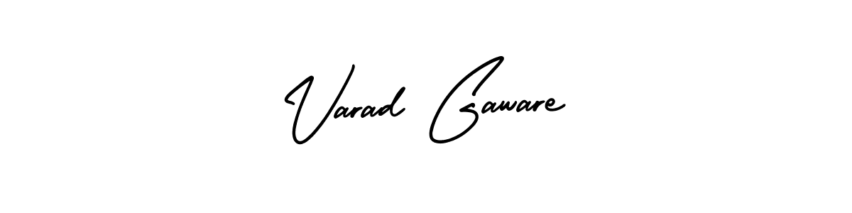 Also we have Varad Gaware name is the best signature style. Create professional handwritten signature collection using AmerikaSignatureDemo-Regular autograph style. Varad Gaware signature style 3 images and pictures png