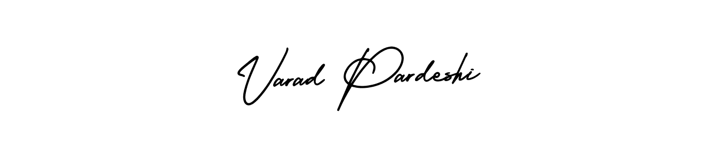 Varad Pardeshi stylish signature style. Best Handwritten Sign (AmerikaSignatureDemo-Regular) for my name. Handwritten Signature Collection Ideas for my name Varad Pardeshi. Varad Pardeshi signature style 3 images and pictures png