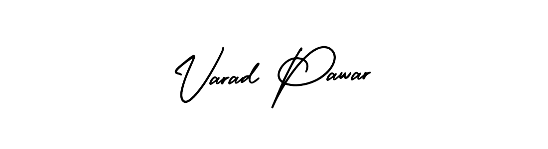 It looks lik you need a new signature style for name Varad Pawar. Design unique handwritten (AmerikaSignatureDemo-Regular) signature with our free signature maker in just a few clicks. Varad Pawar signature style 3 images and pictures png