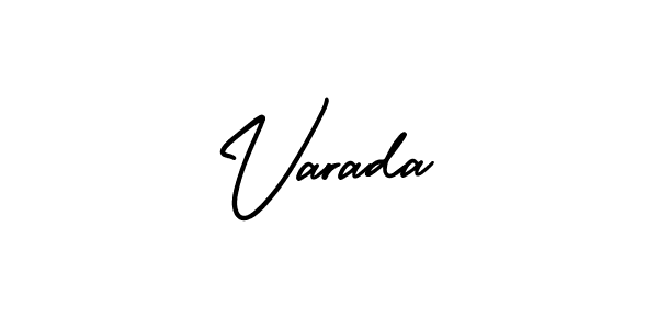 Design your own signature with our free online signature maker. With this signature software, you can create a handwritten (AmerikaSignatureDemo-Regular) signature for name Varada. Varada signature style 3 images and pictures png