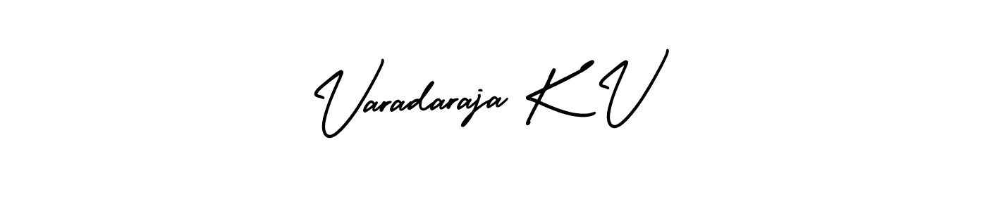 How to make Varadaraja K V signature? AmerikaSignatureDemo-Regular is a professional autograph style. Create handwritten signature for Varadaraja K V name. Varadaraja K V signature style 3 images and pictures png