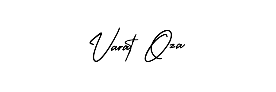 Varat Oza stylish signature style. Best Handwritten Sign (AmerikaSignatureDemo-Regular) for my name. Handwritten Signature Collection Ideas for my name Varat Oza. Varat Oza signature style 3 images and pictures png