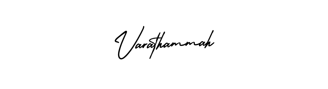 It looks lik you need a new signature style for name Varathammah. Design unique handwritten (AmerikaSignatureDemo-Regular) signature with our free signature maker in just a few clicks. Varathammah signature style 3 images and pictures png