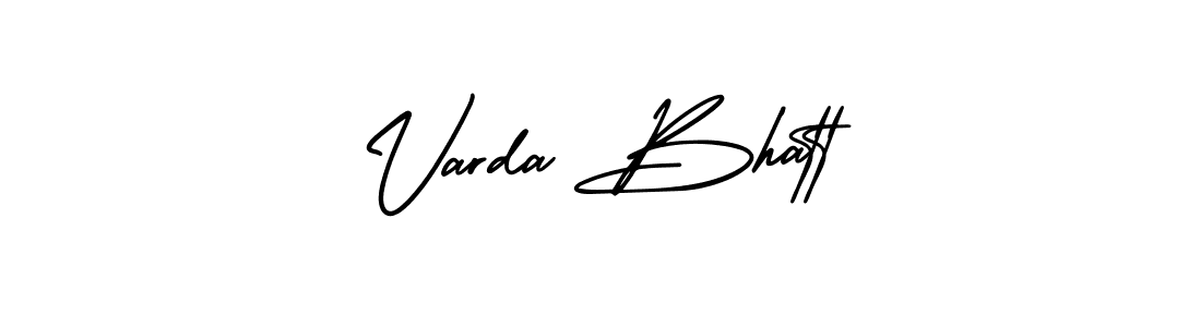 Use a signature maker to create a handwritten signature online. With this signature software, you can design (AmerikaSignatureDemo-Regular) your own signature for name Varda Bhatt. Varda Bhatt signature style 3 images and pictures png