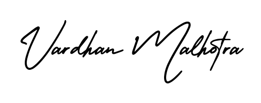Master the art of signing with Vardhan Malhotra written in fluent AmerikaSignatureDemo-Regular script. A great template to practice and refine your handwriting. Vardhan Malhotra signature style 3 images and pictures png