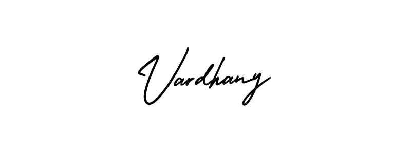 Design your own signature with our free online signature maker. With this signature software, you can create a handwritten (AmerikaSignatureDemo-Regular) signature for name Vardhany. Vardhany signature style 3 images and pictures png