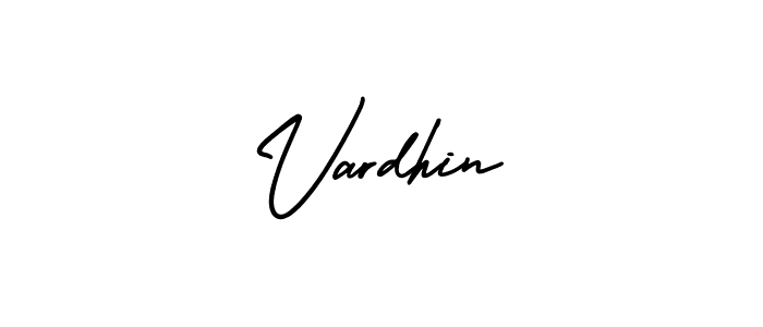 Create a beautiful signature design for name Vardhin. With this signature (AmerikaSignatureDemo-Regular) fonts, you can make a handwritten signature for free. Vardhin signature style 3 images and pictures png