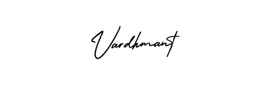Use a signature maker to create a handwritten signature online. With this signature software, you can design (AmerikaSignatureDemo-Regular) your own signature for name Vardhmant. Vardhmant signature style 3 images and pictures png