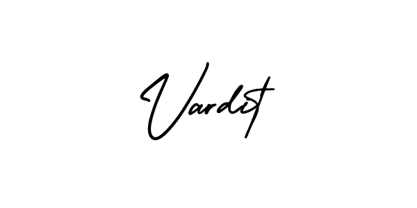 The best way (AmerikaSignatureDemo-Regular) to make a short signature is to pick only two or three words in your name. The name Vardit include a total of six letters. For converting this name. Vardit signature style 3 images and pictures png