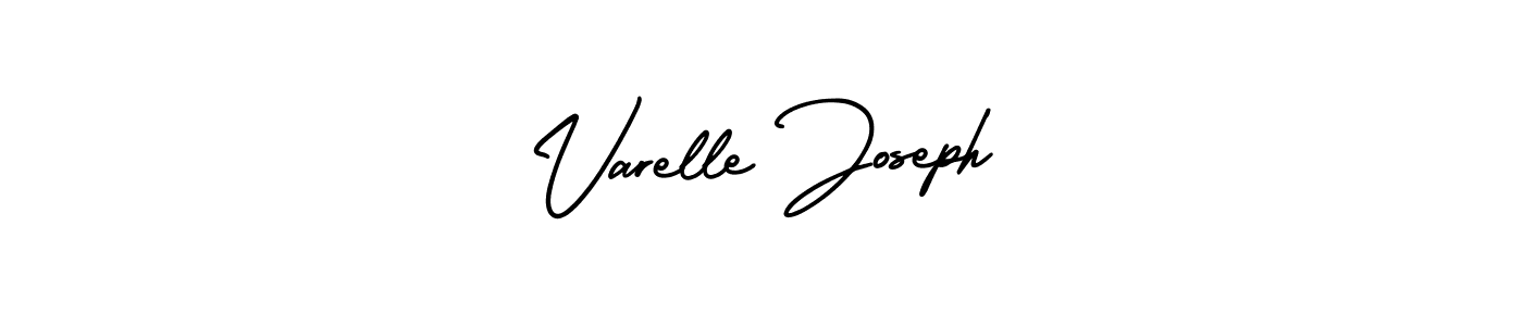 Make a short Varelle Joseph signature style. Manage your documents anywhere anytime using AmerikaSignatureDemo-Regular. Create and add eSignatures, submit forms, share and send files easily. Varelle Joseph signature style 3 images and pictures png