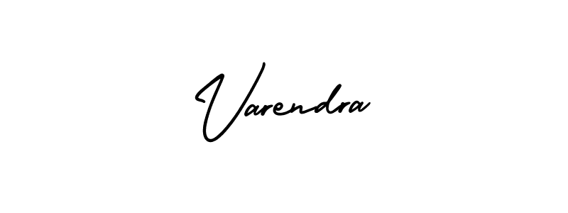 Make a beautiful signature design for name Varendra. With this signature (AmerikaSignatureDemo-Regular) style, you can create a handwritten signature for free. Varendra signature style 3 images and pictures png