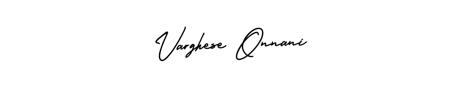 Check out images of Autograph of Varghese Onnani name. Actor Varghese Onnani Signature Style. AmerikaSignatureDemo-Regular is a professional sign style online. Varghese Onnani signature style 3 images and pictures png