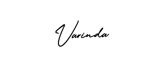 Create a beautiful signature design for name Varinda. With this signature (AmerikaSignatureDemo-Regular) fonts, you can make a handwritten signature for free. Varinda signature style 3 images and pictures png