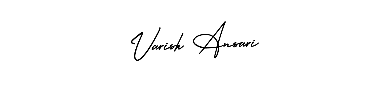 See photos of Varish Ansari official signature by Spectra . Check more albums & portfolios. Read reviews & check more about AmerikaSignatureDemo-Regular font. Varish Ansari signature style 3 images and pictures png