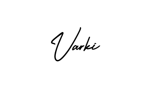 AmerikaSignatureDemo-Regular is a professional signature style that is perfect for those who want to add a touch of class to their signature. It is also a great choice for those who want to make their signature more unique. Get Varki name to fancy signature for free. Varki signature style 3 images and pictures png