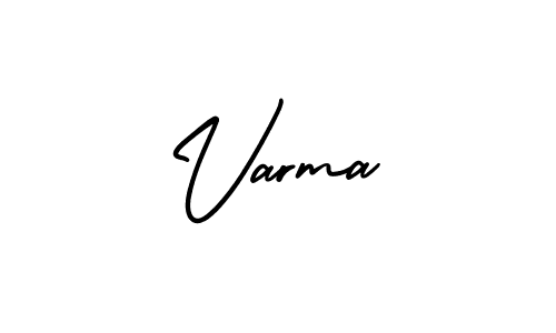 Varma stylish signature style. Best Handwritten Sign (AmerikaSignatureDemo-Regular) for my name. Handwritten Signature Collection Ideas for my name Varma. Varma signature style 3 images and pictures png