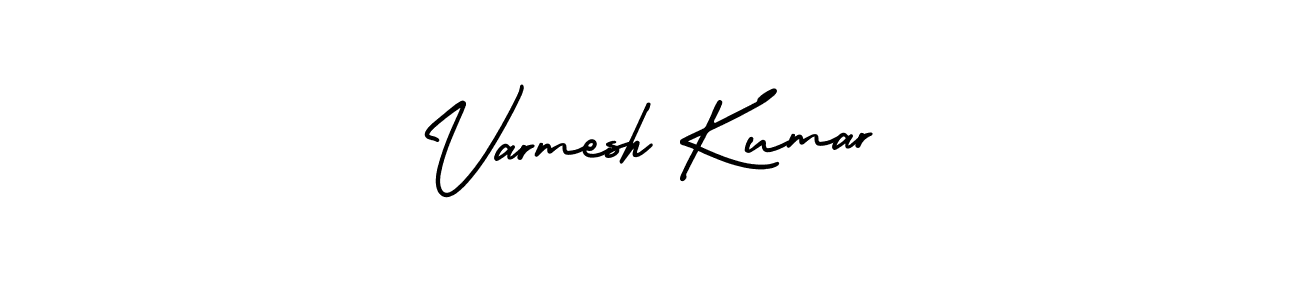 Varmesh Kumar stylish signature style. Best Handwritten Sign (AmerikaSignatureDemo-Regular) for my name. Handwritten Signature Collection Ideas for my name Varmesh Kumar. Varmesh Kumar signature style 3 images and pictures png