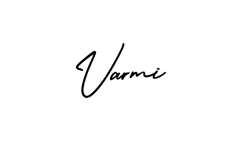 Create a beautiful signature design for name Varmi. With this signature (AmerikaSignatureDemo-Regular) fonts, you can make a handwritten signature for free. Varmi signature style 3 images and pictures png
