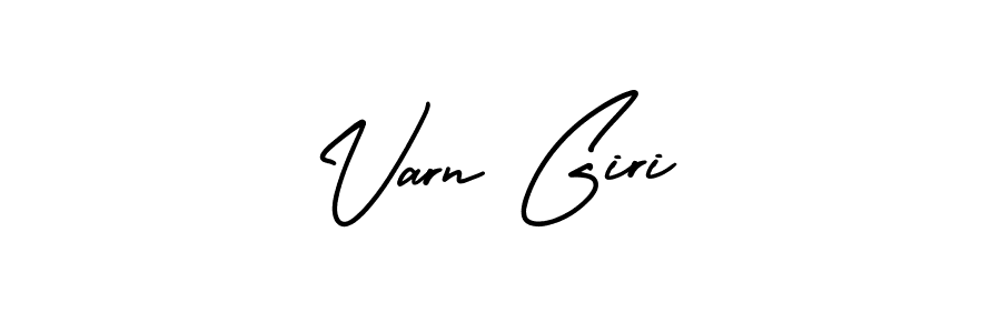 It looks lik you need a new signature style for name Varn Giri. Design unique handwritten (AmerikaSignatureDemo-Regular) signature with our free signature maker in just a few clicks. Varn Giri signature style 3 images and pictures png